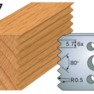 JEU DE 2 FERS PROFILES ACIER HT.40MM N°077 - 800.077 - LEMAN