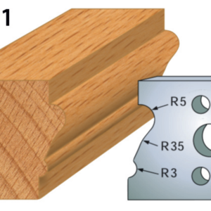 JEU DE 2 FERS PROFILES ACIER HT.40MM N°081 - 800.081 - LEMAN