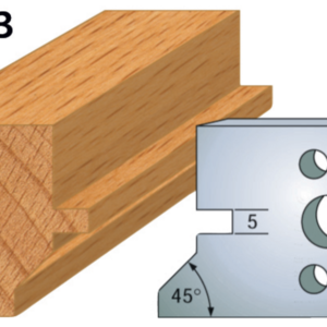 JEU DE 2 FERS PROFILES ACIER HT.40MM N°083 - 800.083 - LEMAN
