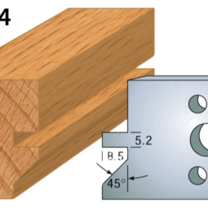 JEU DE 2 FERS PROFILES ACIER HT.40MM N°084 - 800.084 - LEMAN