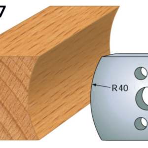 JEU DE 2 FERS PROFILES ACIER HT.40MM N°087 - 800.087 - LEMAN