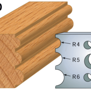 JEU DE 2 FERS PROFILES ACIER HT.40MM N°090 - 800.090 - LEMAN