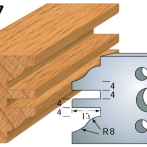 JEU DE 2 FERS PROFILES ACIER HT.40MM N°097