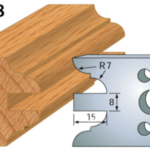 JEU DE 2 FERS PROFILES ACIER HT.40MM N°098