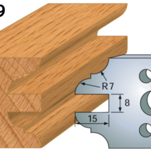 JEU DE 2 FERS PROFILES ACIER HT.40MM N°099