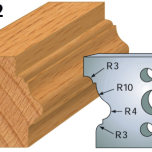 JEU DE 2 FERS PROFILES ACIER HT.40MM N°102