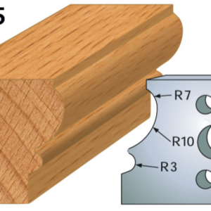 JEU DE 2 FERS PROFILES ACIER HT.40MM N°105