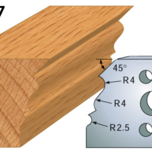 JEU DE 2 FERS PROFILES ACIER HT.40MM N°107