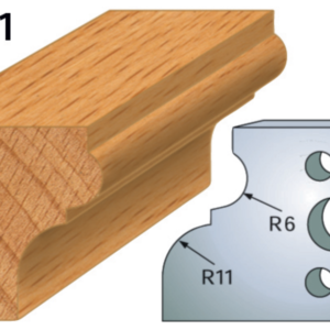 JEU DE 2 FERS PROFILES ACIER HT.40MM N°111