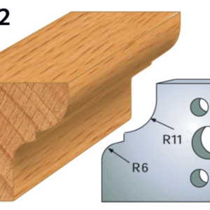 JEU DE 2 FERS PROFILES ACIER HT.40MM N°112