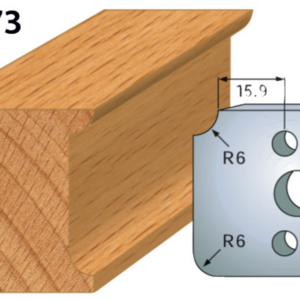 JEU DE 2 FERS PROFILES ACIER HT.40MM N°173