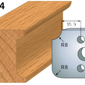 JEU DE 2 FERS PROFILES ACIER HT.40MM N°174