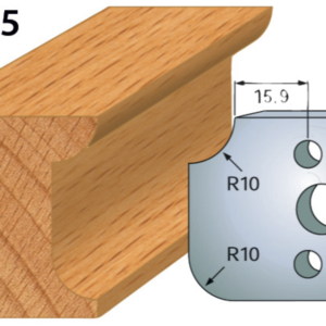 JEU DE 2 FERS PROFILES ACIER HT.40MM N°175