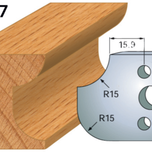 JEU DE 2 FERS PROFILES ACIER HT.40MM N°177