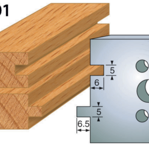 JEU DE 2 FERS PROFILES ACIER HT.50MM N°201