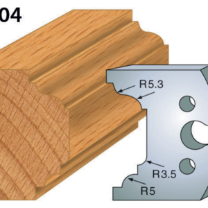 JEU DE 2 FERS PROFILES ACIER HT.50MM N°204
