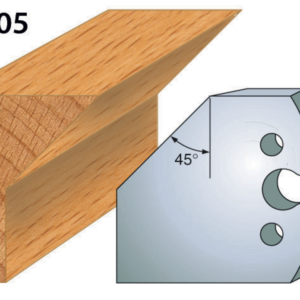 JEU DE 2 FERS PROFILES ACIER HT.50MM N°205