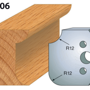 JEU DE 2 FERS PROFILES ACIER HT.50MM N°206