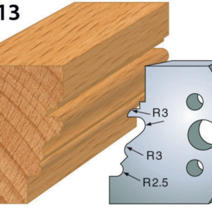 JEU DE 2 FERS PROFILES ACIER HT.50MM N°213