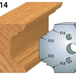 JEU DE 2 FERS PROFILES ACIER HT.50MM N°214