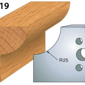 JEU DE 2 FERS PROFILES ACIER HT.50MM N°219