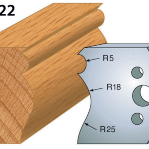 JEU DE 2 FERS PROFILES ACIER HT.50MM N°222
