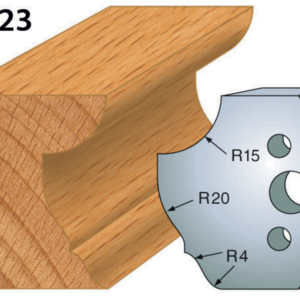 JEU DE 2 FERS PROFILES ACIER HT.50MM N°223