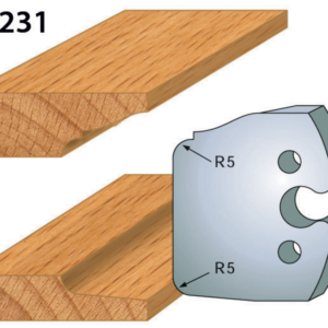 JEU DE 2 FERS PROFILES ACIER HT.50MM N°231