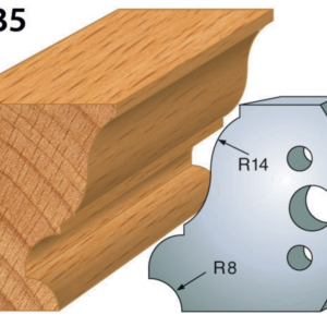 JEU DE 2 FERS PROFILES ACIER HT.50MM N°235