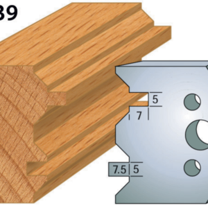 JEU DE 2 FERS PROFILES ACIER HT.50MM N°239