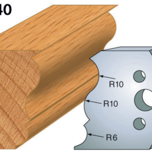 JEU DE 2 FERS PROFILES ACIER HT.50MM N°240