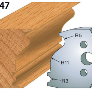 JEU DE 2 FERS PROFILES ACIER HT.50MM N°247