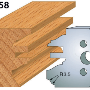 JEU DE 2 FERS PROFILES ACIER HT.50MM N°258