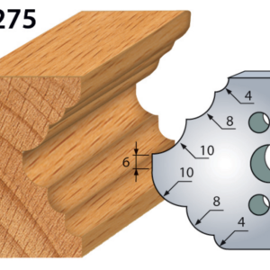 JEU DE 2 FERS PROFILES ACIER HT.50MM N°275
