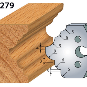 JEU DE 2 FERS PROFILES ACIER HT.50MM N°279