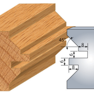 JEU DE 2 FERS PROFILES ACIER HT.50MM N°280