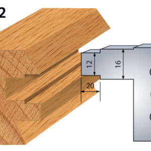 JEU DE 2 FERS PROFILES ACIER HT.50MM N°282