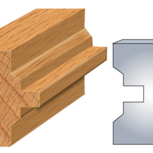 JEU DE 2 FERS PROFILES ACIER HT.50MM N°283