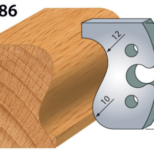 JEU DE 2 FERS PROFILES ACIER HT.50MM N°286