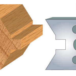 JEU DE 2 FERS PROFILES ACIER HT.50MM N°306