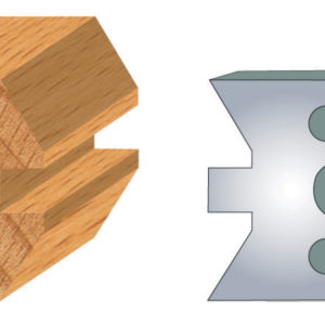 JEU DE 2 FERS PROFILES ACIER HT.50MM N°307