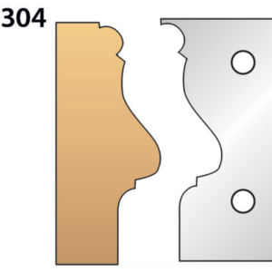 JEU DE 2 FERS PROFILES N°304 POUR P.O. HT.90MM