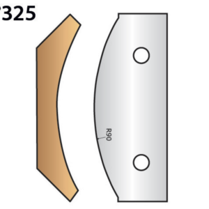JEU DE 2 FERS PROFILES N°325 POUR P.O. HT.90MM