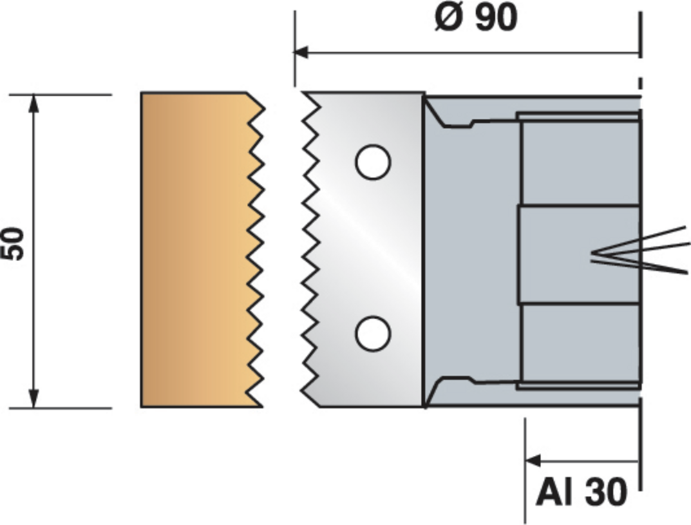2 PLAQUETTES HM ENTURE DENT DE SCIE HT50 P5 POUR P.O 978.090.30.5000/934.9.125.50.50 - 09.1301 - LEMAN – Image 6
