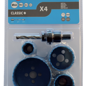 4 TREPANS BIM D22/35/44/68 + MANDRIN/FORET/ADAPT - 3004 - LEMAN