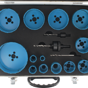 13 TREPANS BIM D16 A 102 + 2 MANDRINS + 3 FORETS COFFRET - 5013 - LEMAN