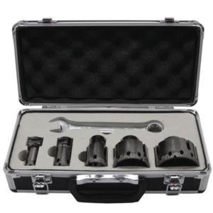 COFFRET 5 TREPANS DIAMANTES M14 GRES CERAME Ø20-27-35-55-68 - VAL66.05 - LEMAN