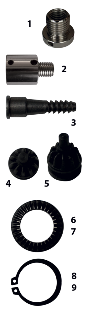 COURONNE CRANTEE MANDRIN DE TOURNAGE 1 X8TPI - 870.008.09 - LEMAN