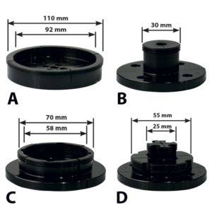 COFFRET 4 MORS POUR MANDRIN TOURNAGE COMPRESSION+EXPANSION - 870.MORS.04 - LEMAN