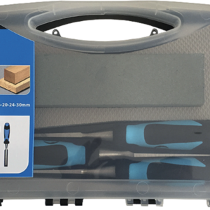 3 CISEAUX A BOIS /MANCHE BI-MAT L12/26/40 + PIERRE COFFRET - 780.500.03 - LEMAN